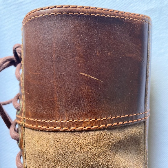 Timberland Bethel Boots Tall Mid Calf Lace Up Buckle Brown Leather Suede Sz 8.5 - Picture 8 of 15